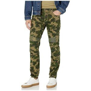 Hudson Jeans Men's Ethan Biker Skinny, Deep Soul Camo, 28